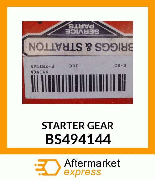 STARTER GEAR BS494144