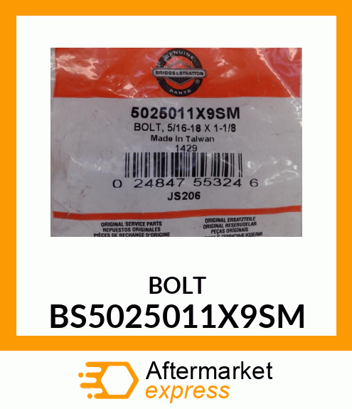 BOLT BS5025011X9SM