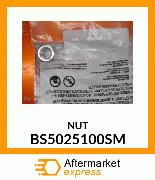 NUT BS5025100SM