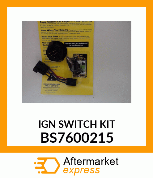 IGN SWITCH KIT BS7600215