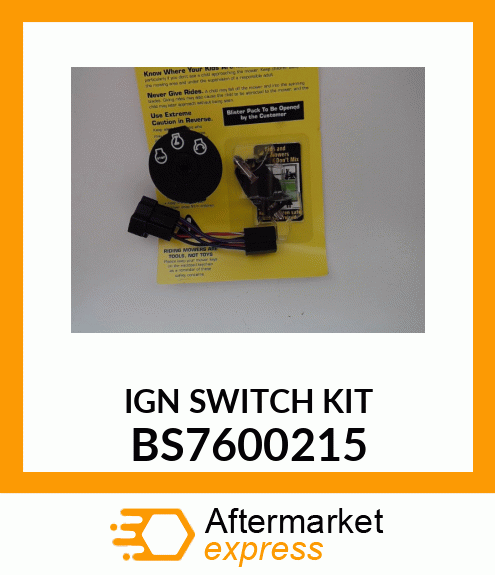 IGN SWITCH KIT BS7600215