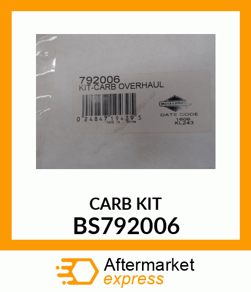 CARB KIT BS792006