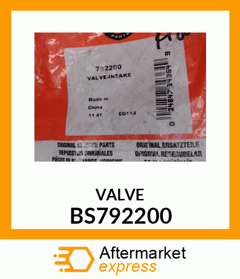 VALVE BS792200