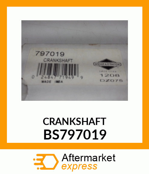 CRANKSHAFT BS797019