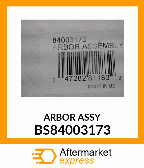 ARBOR ASSY BS84003173