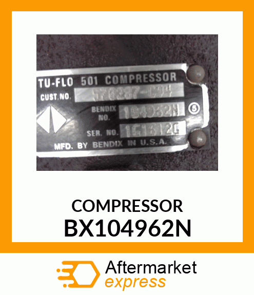 COMPRESSOR BX104962N