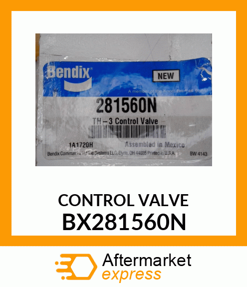 CONTROL VALVE BX281560N