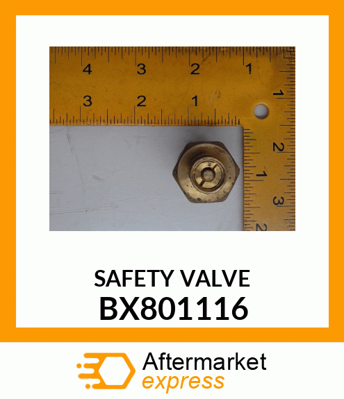 SAFETY VALVE BX801116