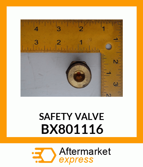 SAFETY VALVE BX801116