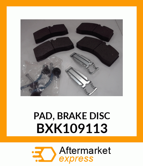 PAD, BRAKE DISC BXK109113