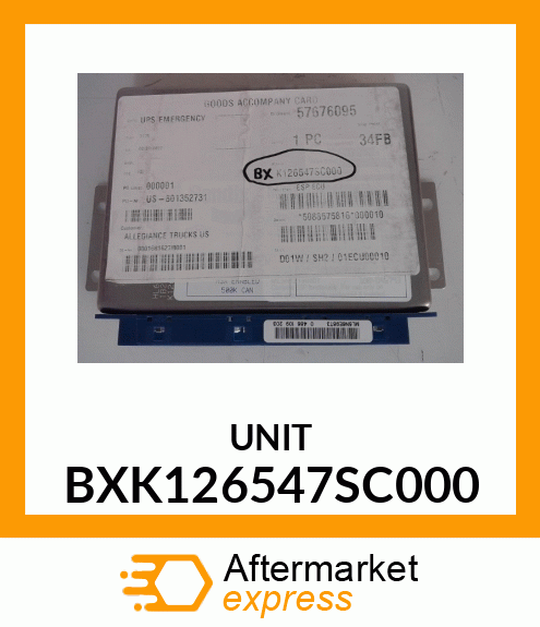 UNIT BXK126547SC000