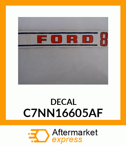 DECAL C7NN16605AF