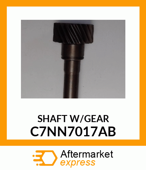 SHAFT W/GEAR C7NN7017AB