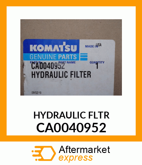 HYDRAULIC FLTR CA0040952