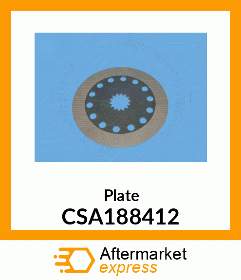 Plate CSA188412