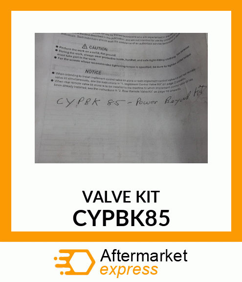 VALVE KIT CYPBK85