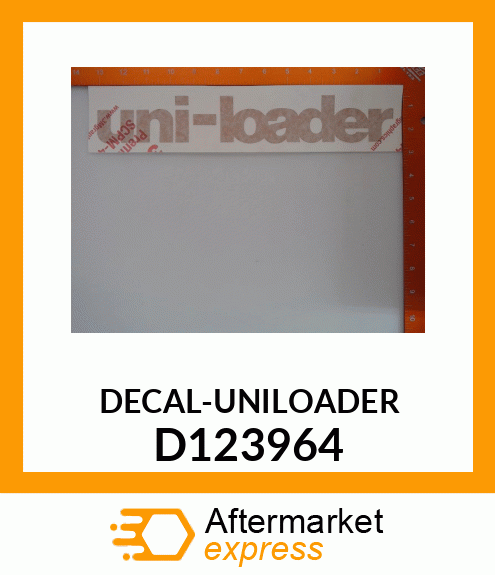 DECAL-UNILOADER D123964