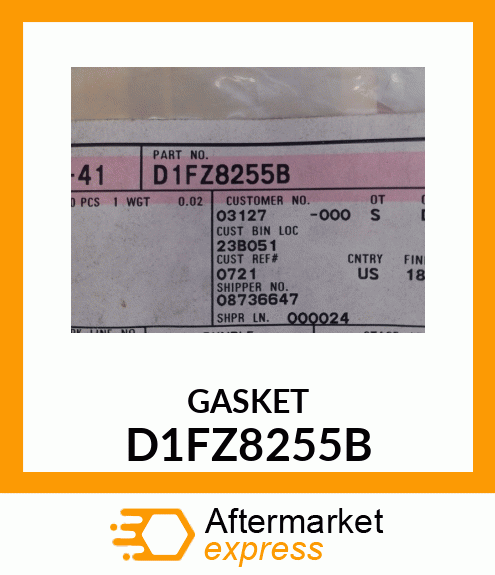 GASKET D1FZ8255B