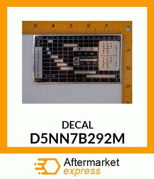 DECAL D5NN7B292M