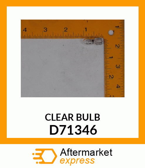 CLEAR BULB D71346