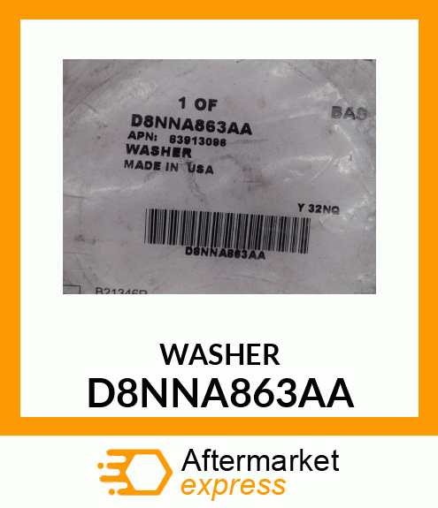 WASHER D8NNA863AA