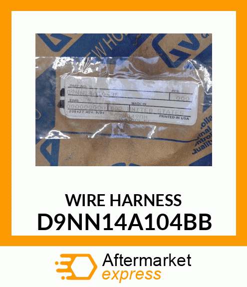 WIRE HARNESS D9NN14A104BB