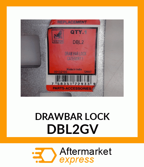 DRAWBAR LOCK DBL2GV