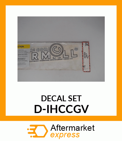 DECAL SET D-IHCCGV