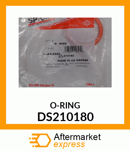 O-RING DS210180