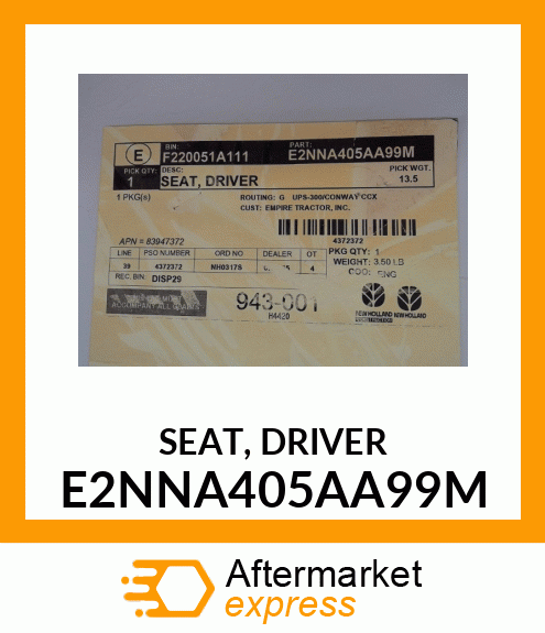 SEAT, DRIVER E2NNA405AA99M