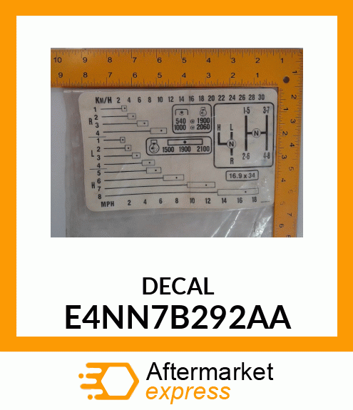 DECAL E4NN7B292AA