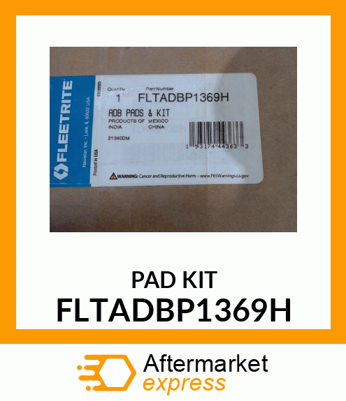 PAD KIT FLTADBP1369H