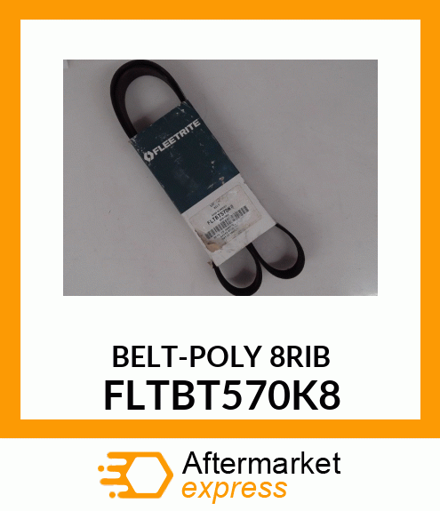 BELT-POLY 8RIB FLTBT570K8