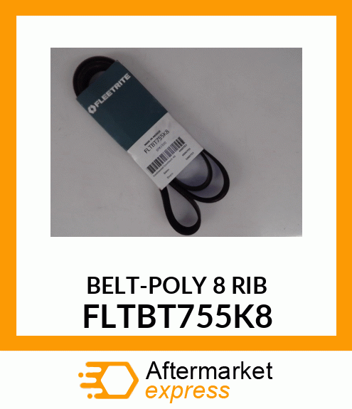 BELT-POLY 8 RIB FLTBT755K8