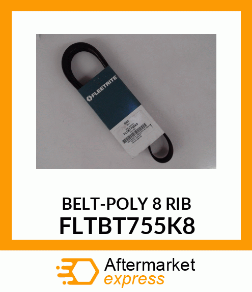 BELT-POLY 8 RIB FLTBT755K8