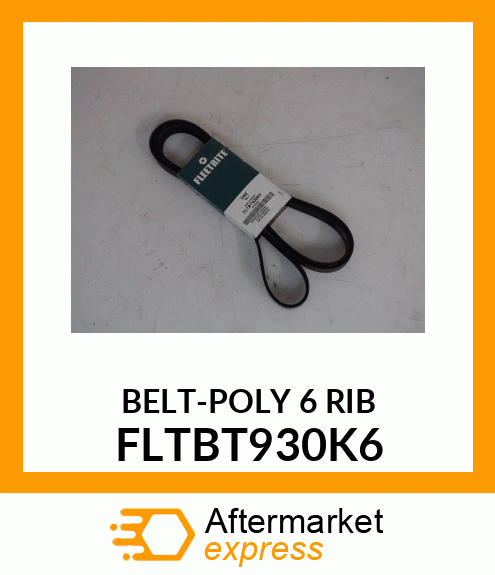 BELT-POLY 6 RIB FLTBT930K6