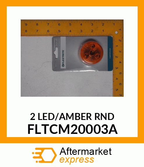 2 LED/AMBER RND FLTCM20003A