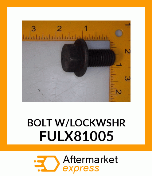 BOLT W/LOCKWSHR FULX81005