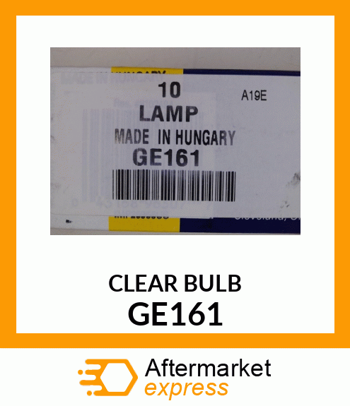 CLEAR BULB GE161