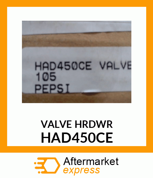 VALVE HRDWR HAD450CE