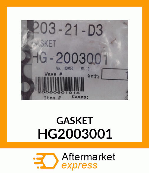 GASKET HG2003001