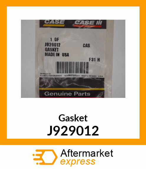 Gasket J929012