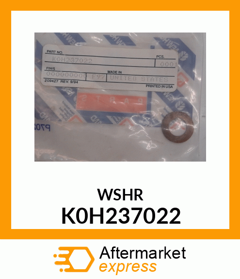 WSHR K0H237022