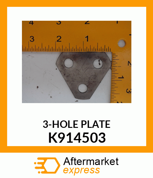 3-HOLE PLATE K914503