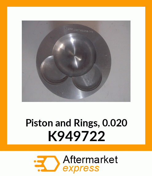 Piston and Rings, 0.020" K949722