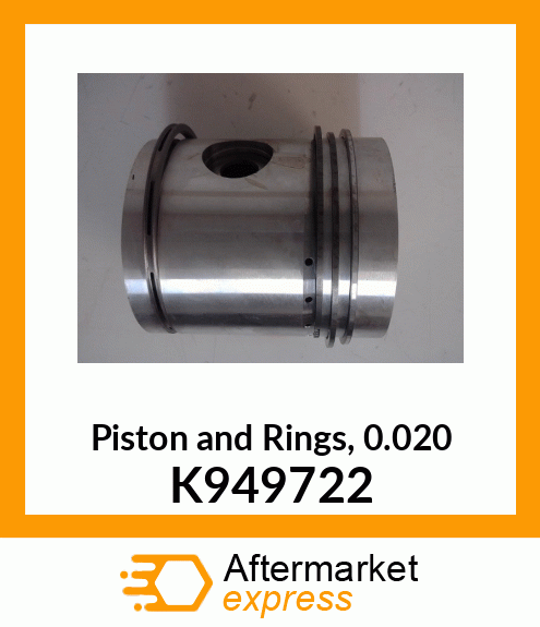 Piston and Rings, 0.020" K949722