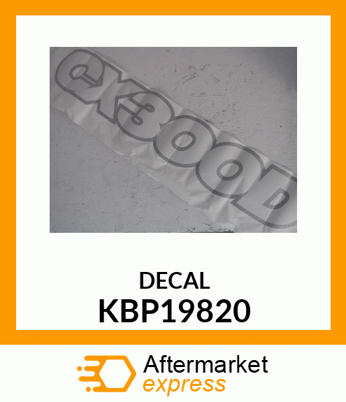 DECAL KBP19820