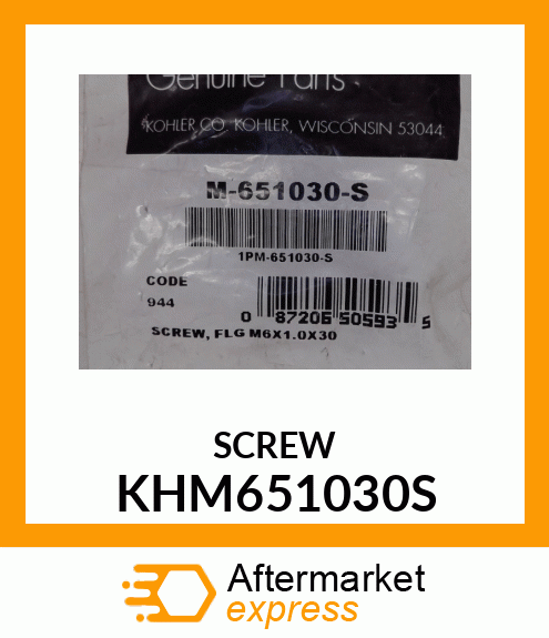 SCREW KHM651030S