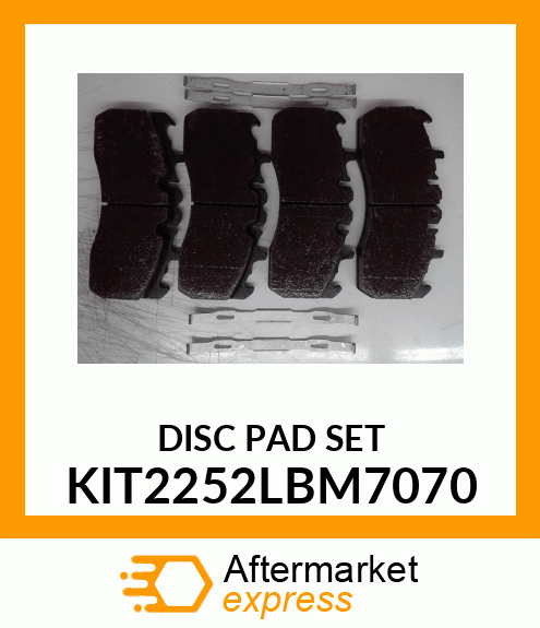 DISC PAD SET KIT2252LBM7070