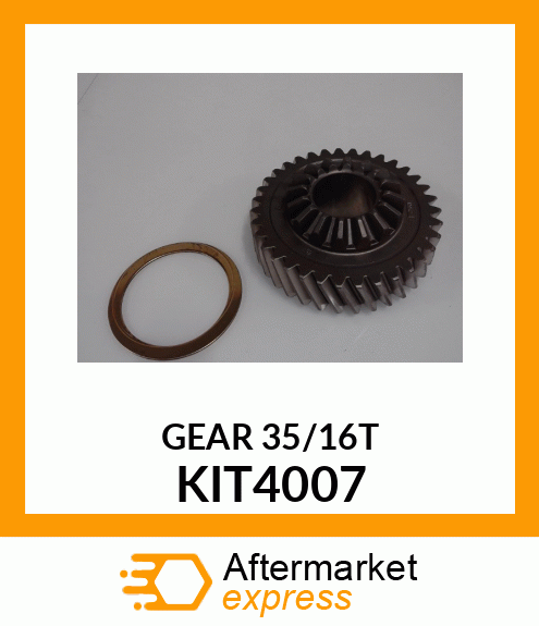 GEAR 35/16T KIT4007